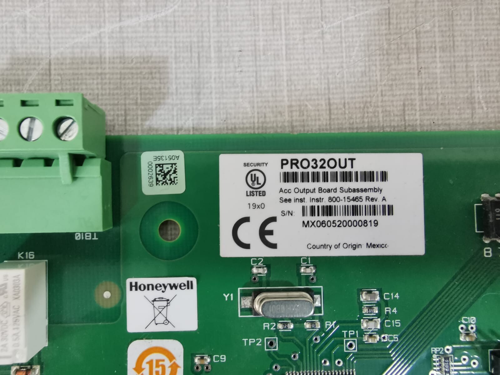 Honeywell PRO32OUT Honeywell Security PRO32OUT Reader Access Control Board 2
