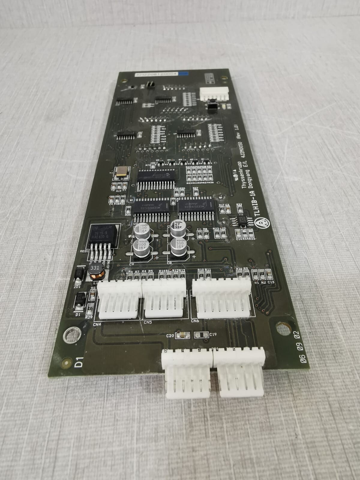 Thyssenkrupp TLHIB-1A Thyssenkrupp TLHIB-1A Dongyang E/L 4J2M0050 Rev (1.0) PCB Board 4