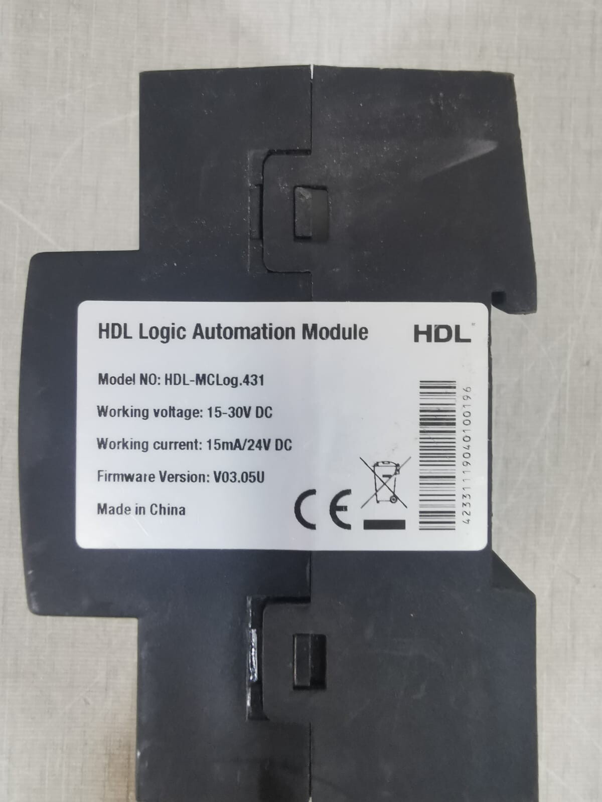 HDL V03.05U HDL MCLog.431 F/W VER.V03.05U HDL LOGIC AUTOMATION MODULE 2