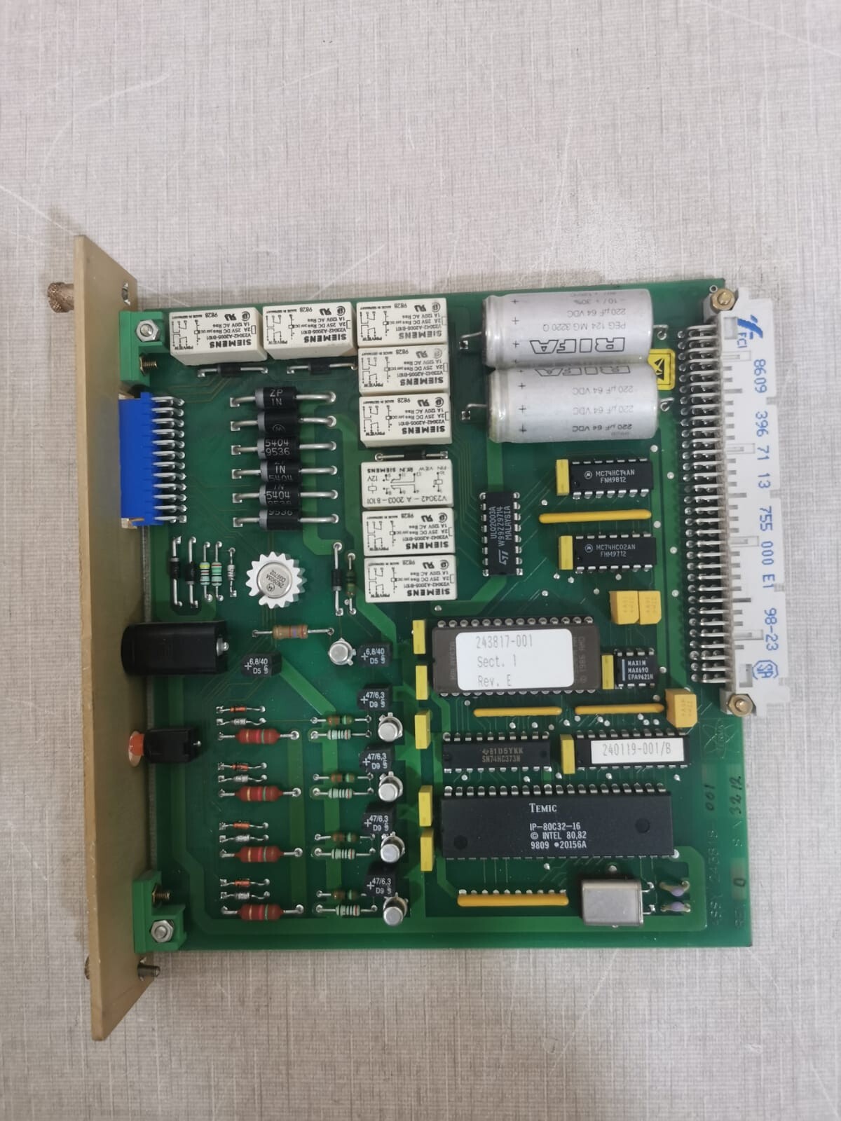 TERMA ASSY 243818 Rev D / 243819-001-A PCB Board