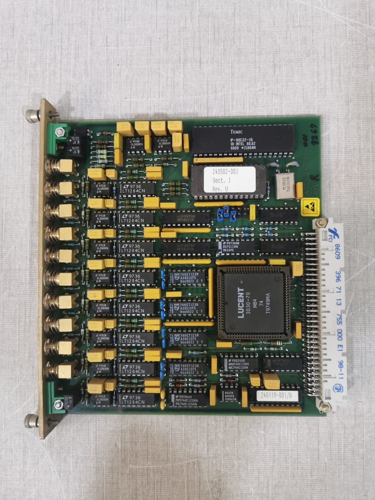 TERMA ASSY 243504 Rev R / 243504-001 REV R / 243505-001-A PCB Board