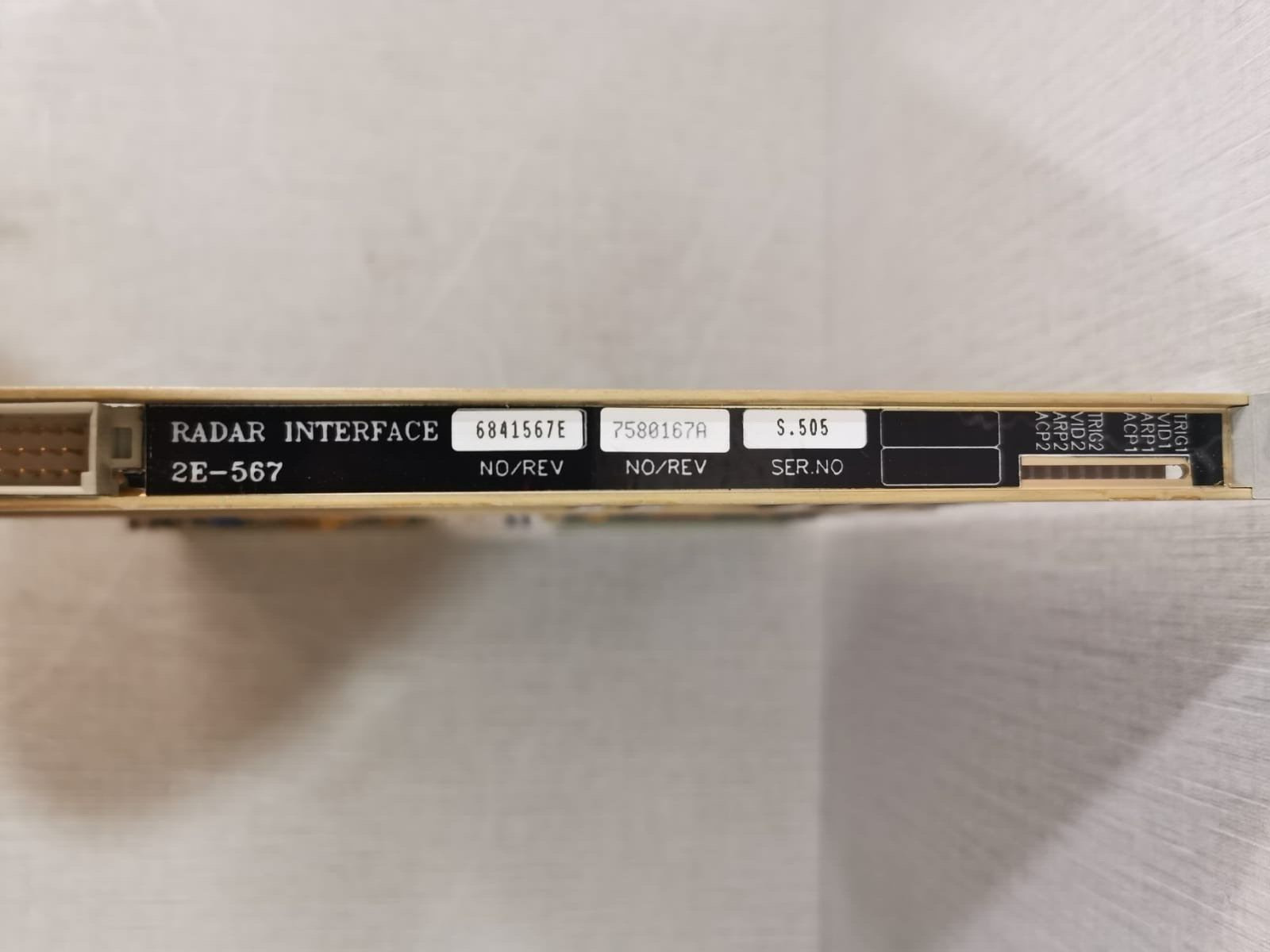 NorControl Surveillance 2E-567 Radar Interface & Processing NorControl Surveillance 2E-567 Radar Interface & Processing PCB Card 3