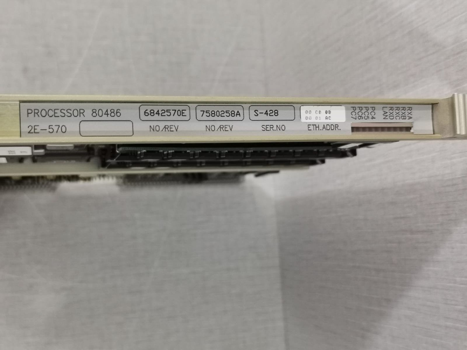 NorControl Systems 2E-570 Processor 80486 NorControl Systems 2E-570 Processor 80486 PCB Card 3