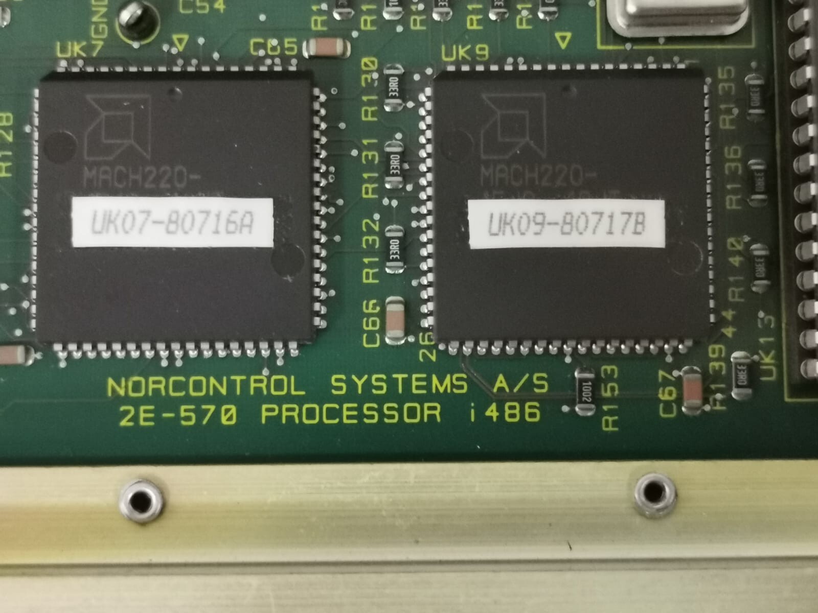 NorControl Systems 2E-570 Processor 80486 NorControl Systems 2E-570 Processor 80486 PCB Card 4