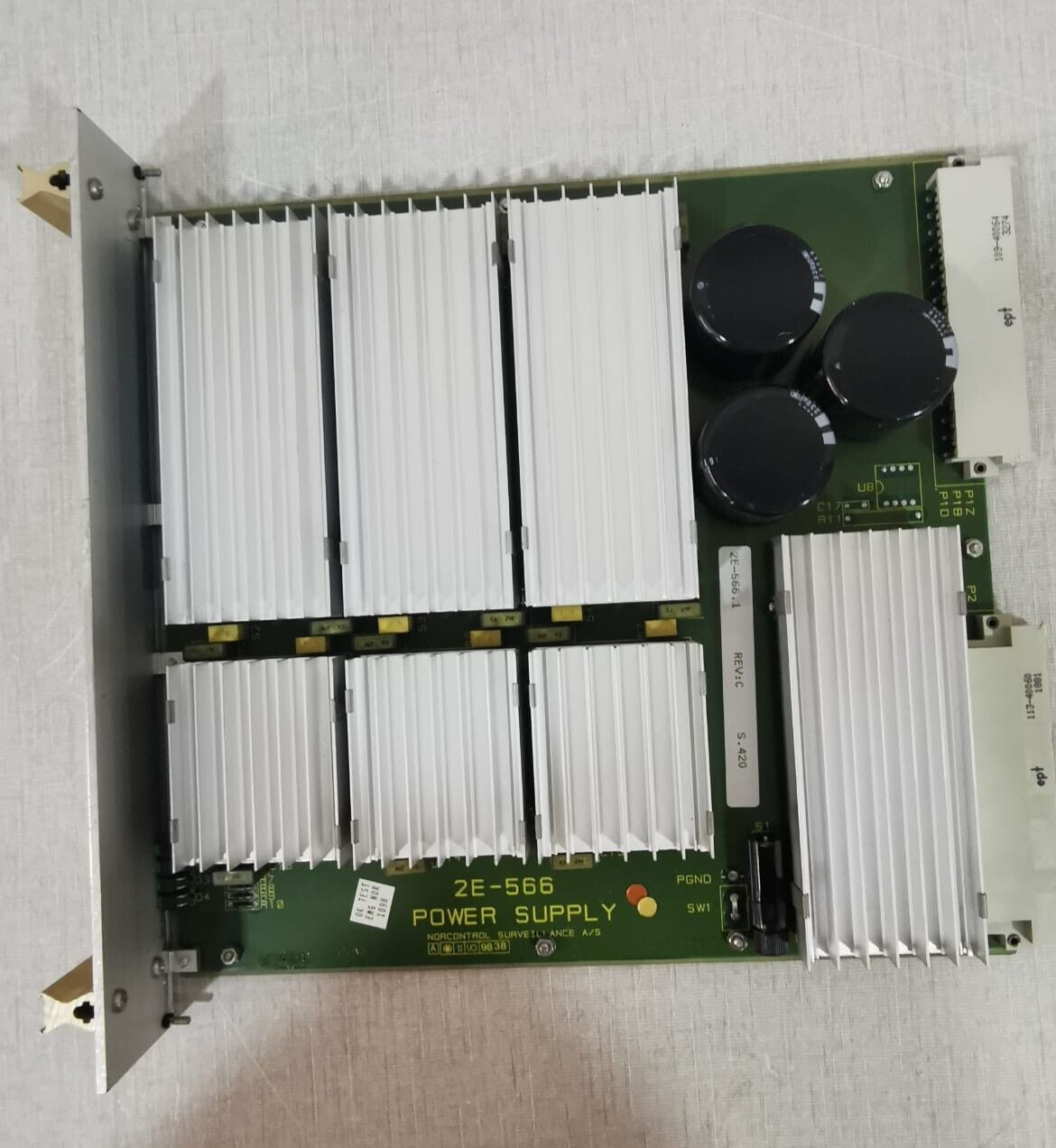 NorControl Surveillance 2E-566 Power Supply / 2E-566.1 PCB Card