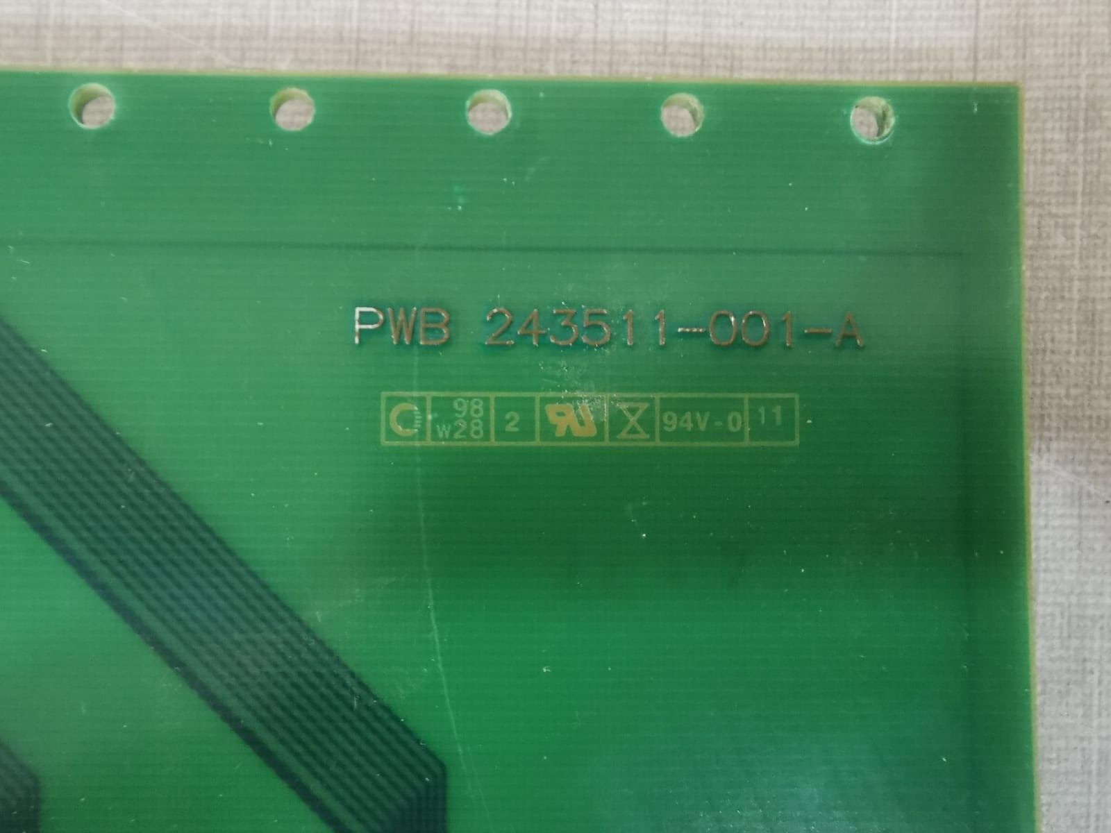 Terma ASSY-243510 TERMA Assy 243510 Backplane Board / PWB 243511-001-A Rev F PCB Board 3