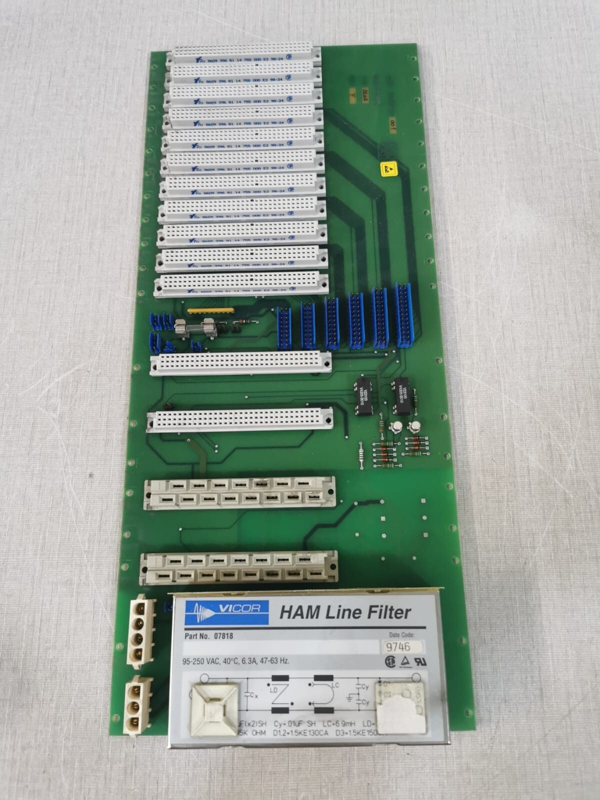 Terma ASSY-243510 TERMA Assy 243510 Backplane Board / PWB 243511-001-A Rev F PCB Board 4