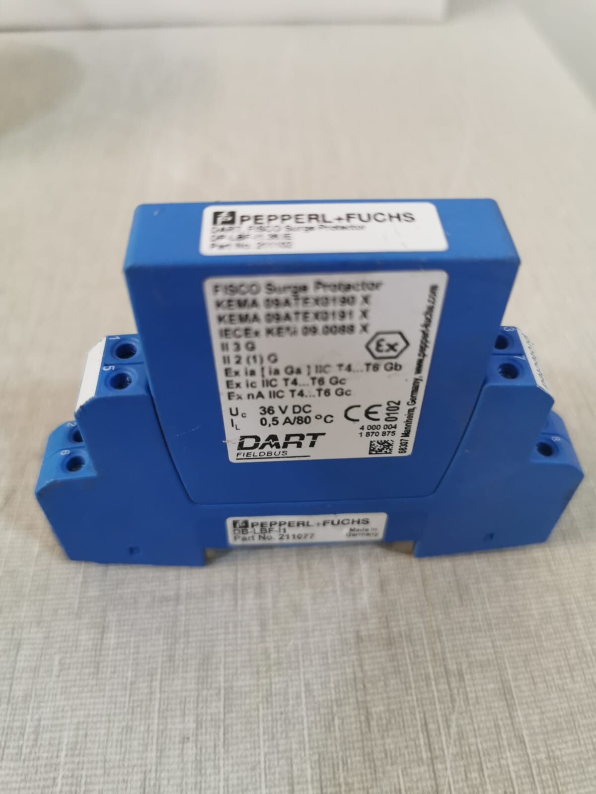 Pepperl+Fuchs DB-LBF-I1 PEPPERL+FUCHS DB-LBF-I1 P/n 211077 & DP-LBF-I1.36.IE Surge Protector 211102 3
