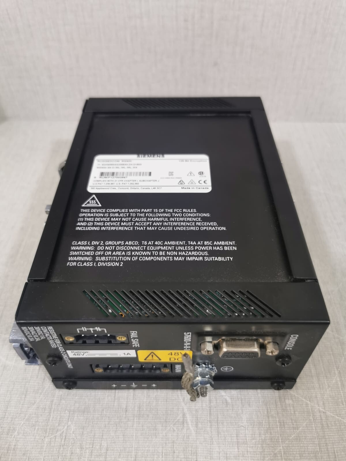 Siemens RS900-48-D-ML-ML-XX Siemens 6GK60900AS220BA0-ZA12+B05 RUGGECOM RS900-48-D-ML-ML-XX 6