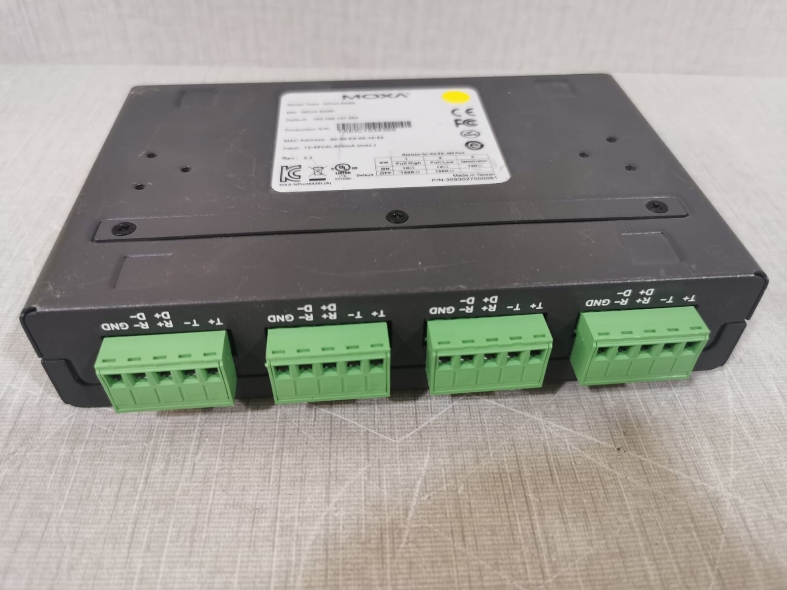 Moxa NPORT-54301 MOXA NPort 54301 RS-422/485 Serial Device Server 5