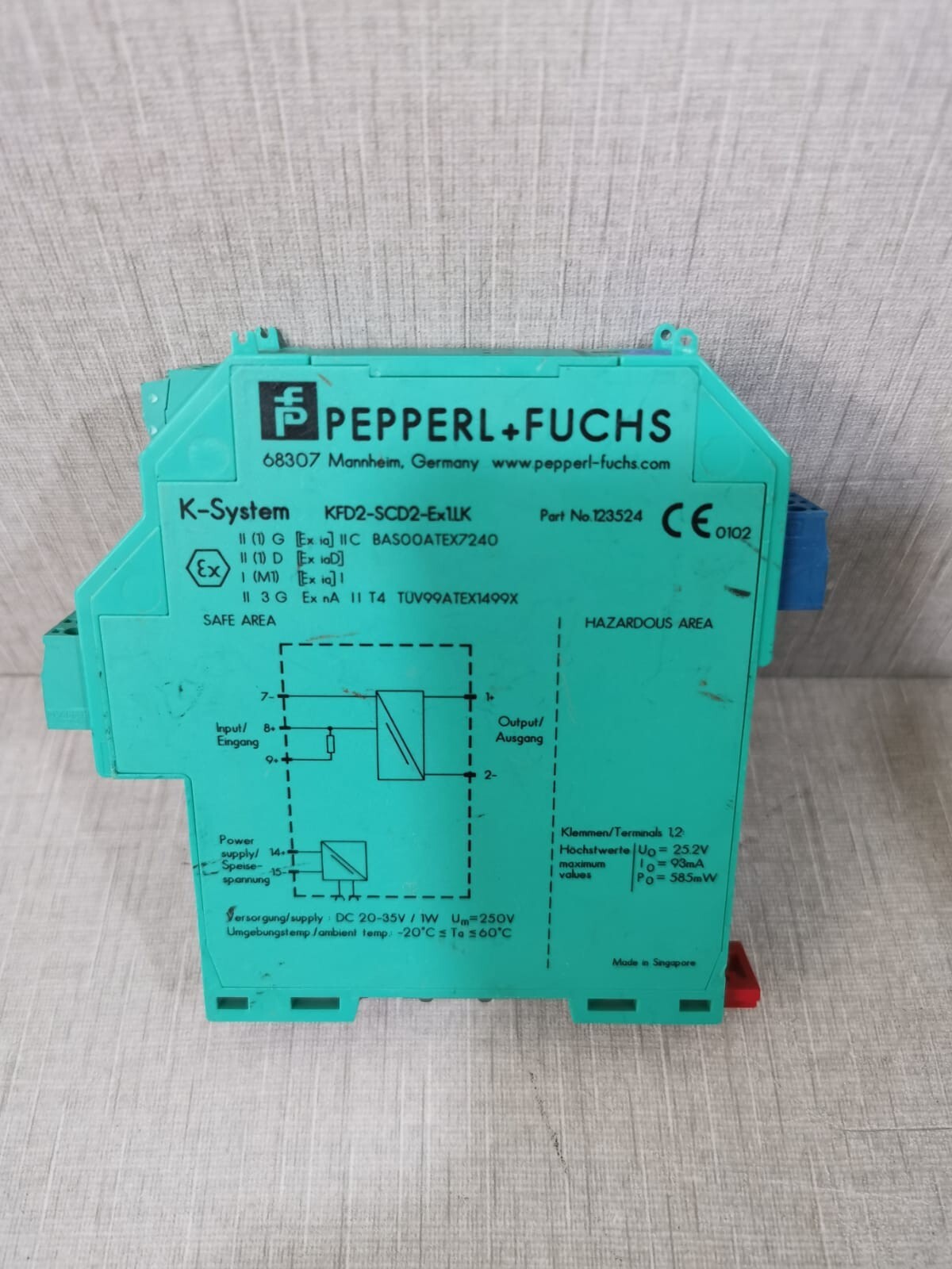 PEPPERL+FUCHS K- System KFD2-SCD2-Ex1.LK / 123524