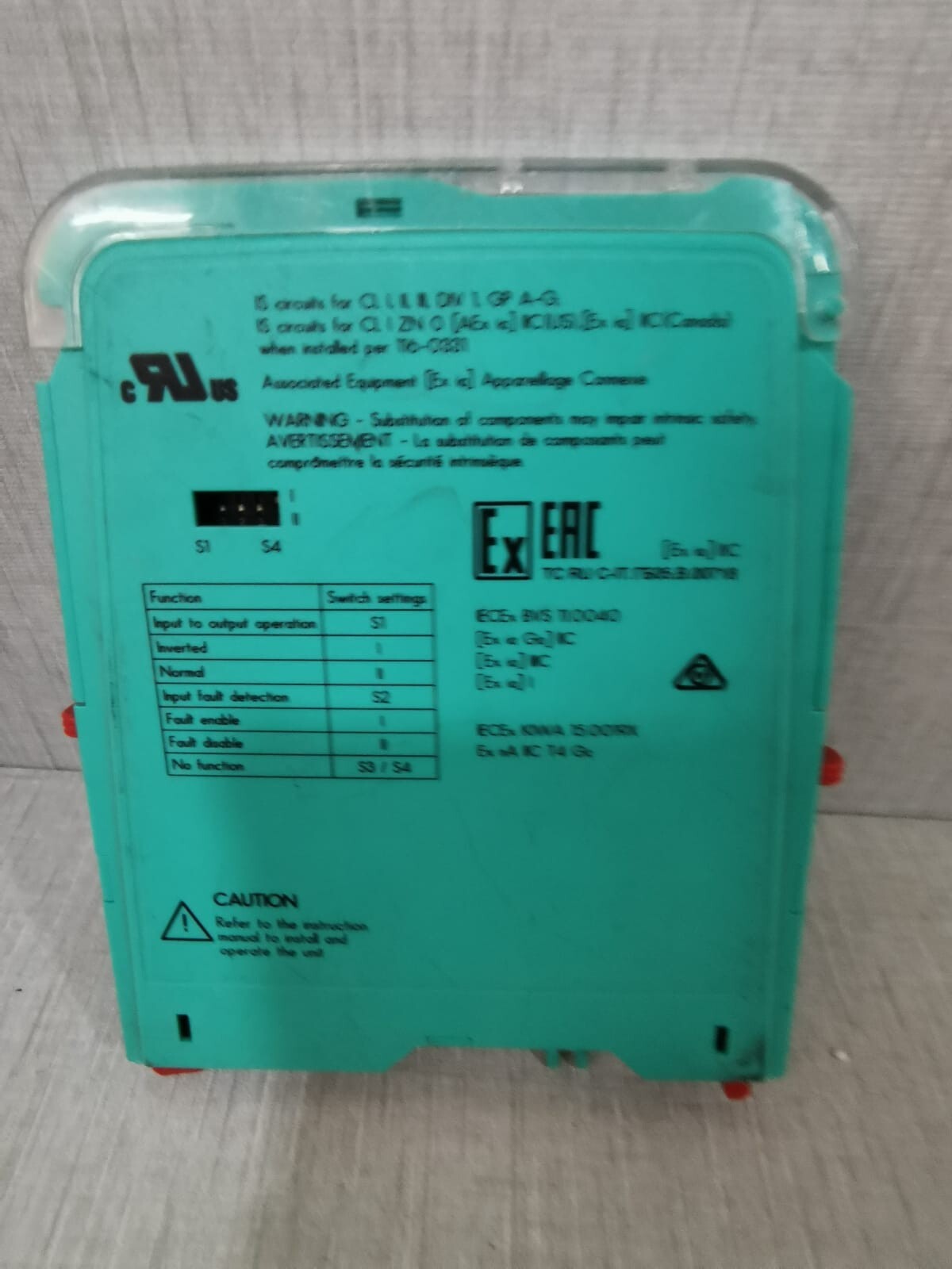Pepperl+Fuchs HIC2831R1 PEPPERL+FUCHS K- System HiC2831R1 / 251579 1 Channel Switch Amplifier 4