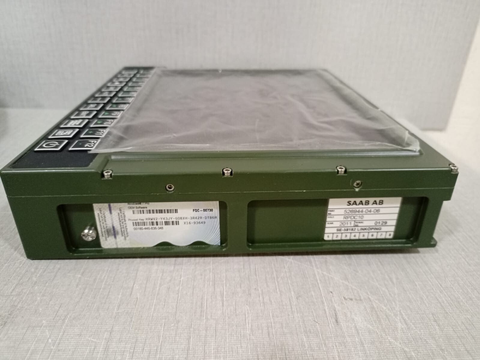 524-11T Rugged Portable Display Computer WINDOWS 7 PRO OEM SOFTWARE / PS 524-11T 6