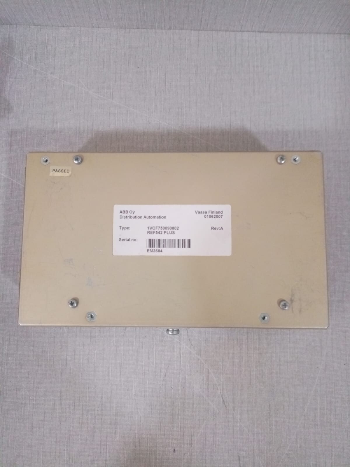 ABB REF542PLUS ABB REF542PLUS 1VCF750090802 REV A AUTOMATION MACHINE TERMINAL 2