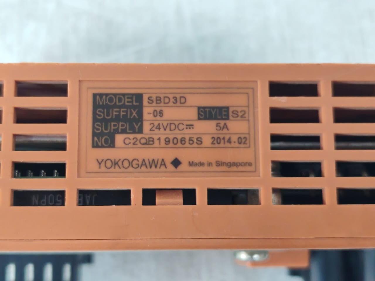 Yokogawa SBD3D -06 S2 Yokogawa SBD3D-06 S2 24VDC 5A Terminal Board 7