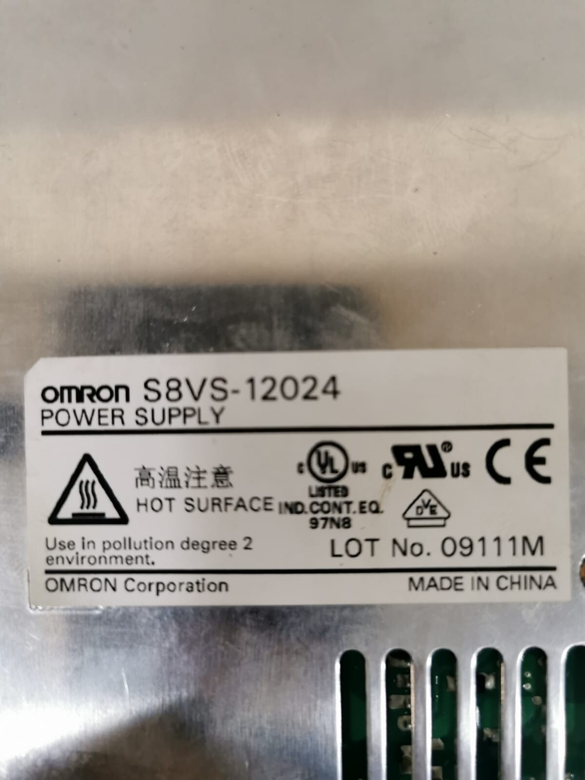Omron S8VS-12024 Omron S8VS-12024 Power Supply 3