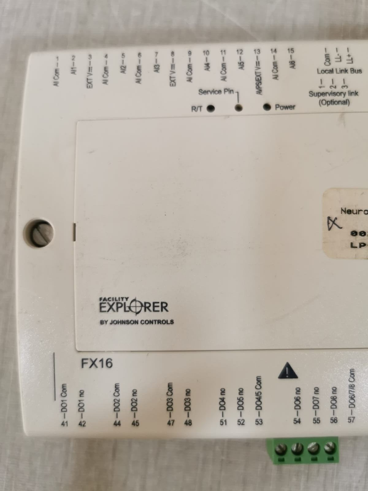 Johnson Controls LP-FX16X02-000C Johnson Controls LP-FX16X02-000C Controller FX16 2