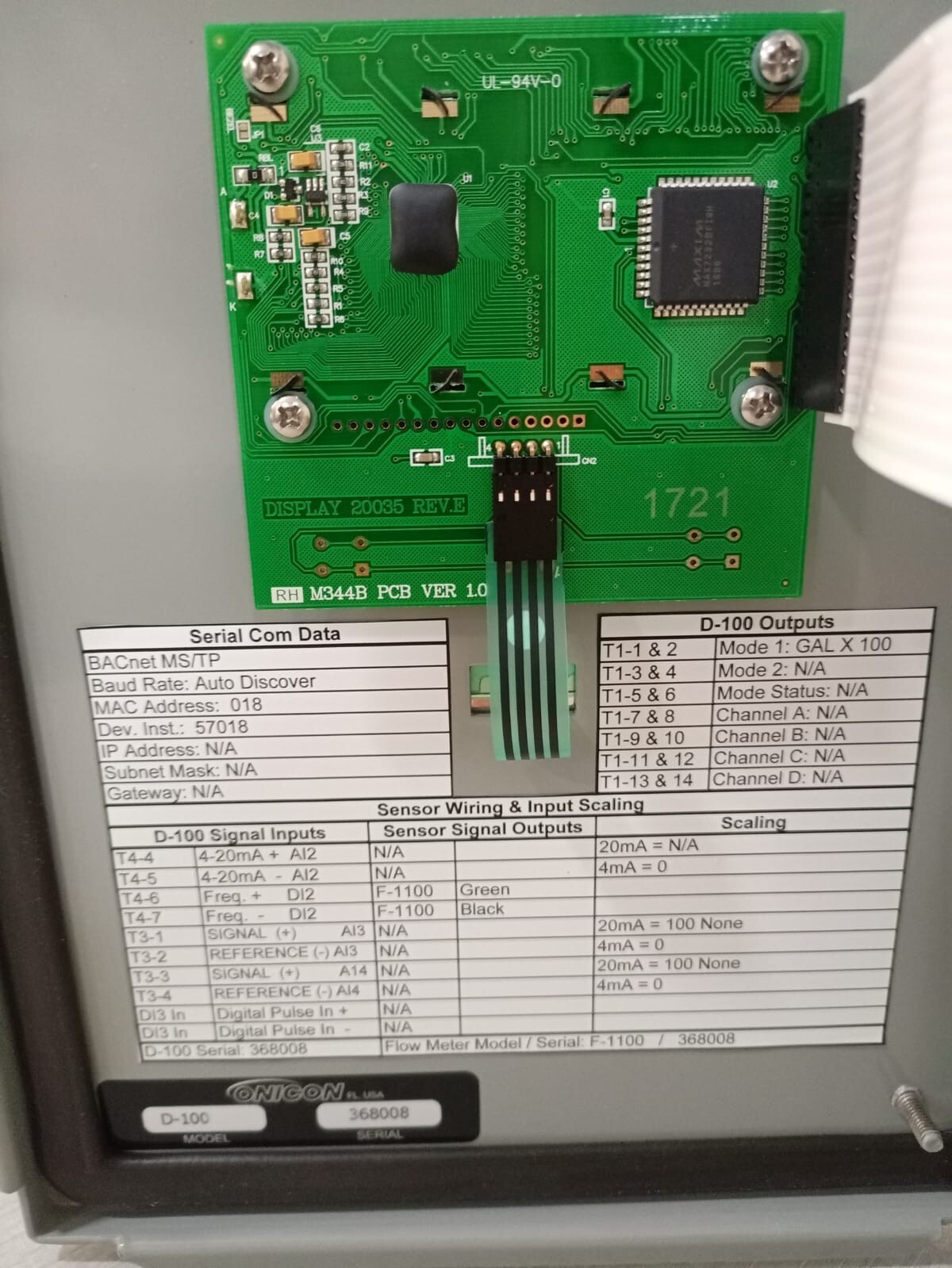 Onicon D-100 Onicon D-100 Flow and Energy Measurement 5