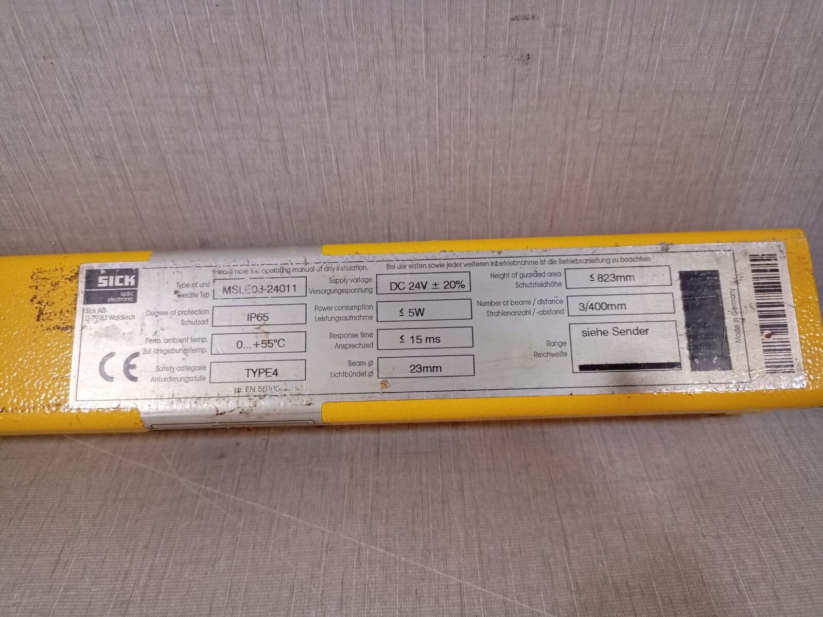 SICK MSLE03-24011 SICK 1015618 MSLE03-24011 CODED VERSION TRANSMITTER WITHOUT COVER 3