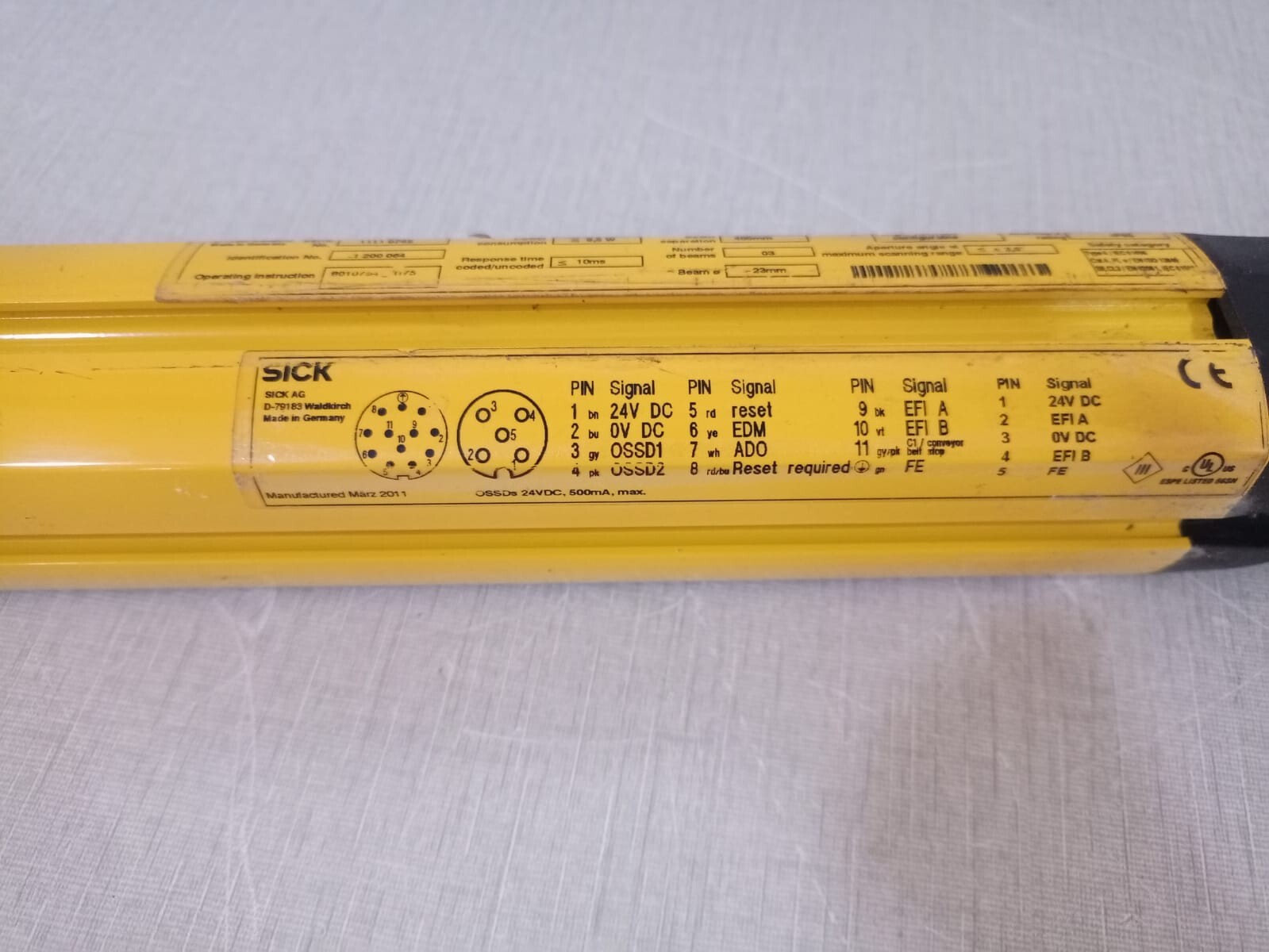 SICK M40E-034003RB0 SICK M4000 Advanced Beam Light Barrier Receiver M40E-034003RB0 ID 1200064 3