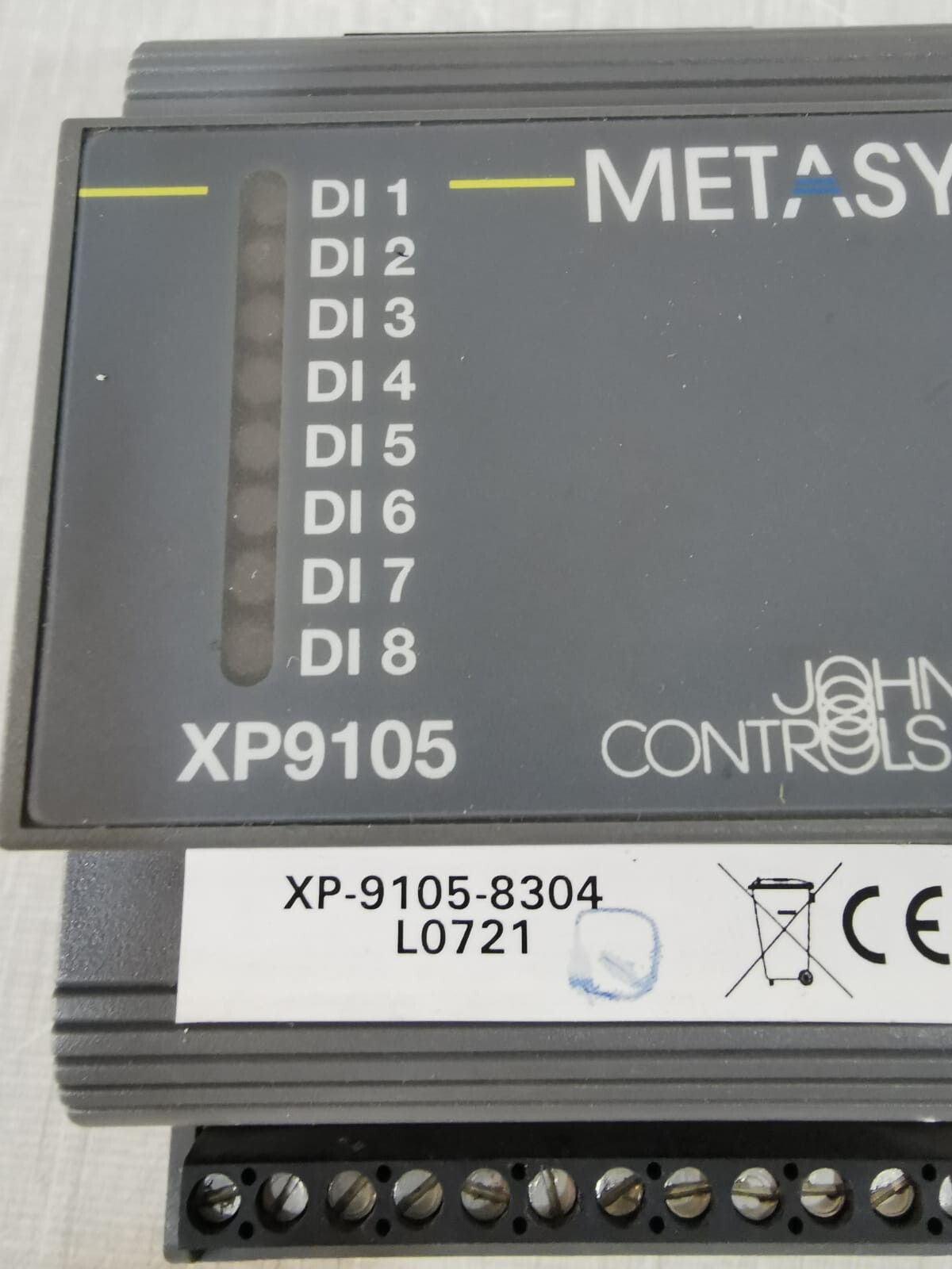 Johnson Controls XP 9105-8304 Johnson Controls Metasys XP 9105-8304 / XP9105 Extension Module 2