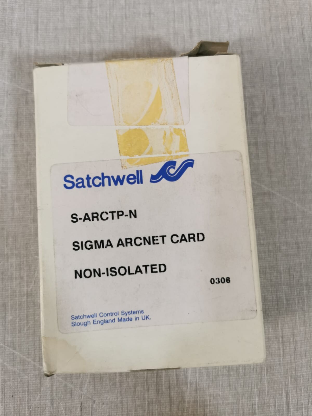 Satchwell Control Systems 3/2575910-1 Sigma Arcnet RS485 MODULE S-ARCTP-N 3/2575910-1 by Satchwell- NEW W/ FILTHY BOX 6