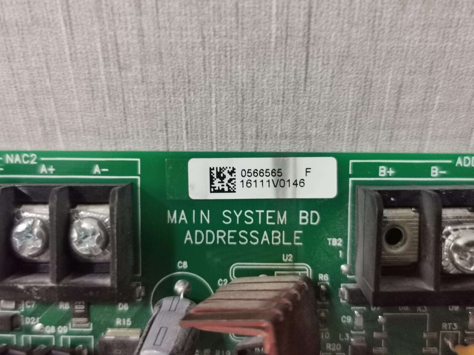VIGILANT 0566565 F Vigilant Main System Board Addressable 0566565 F for Fire Control Unit 3