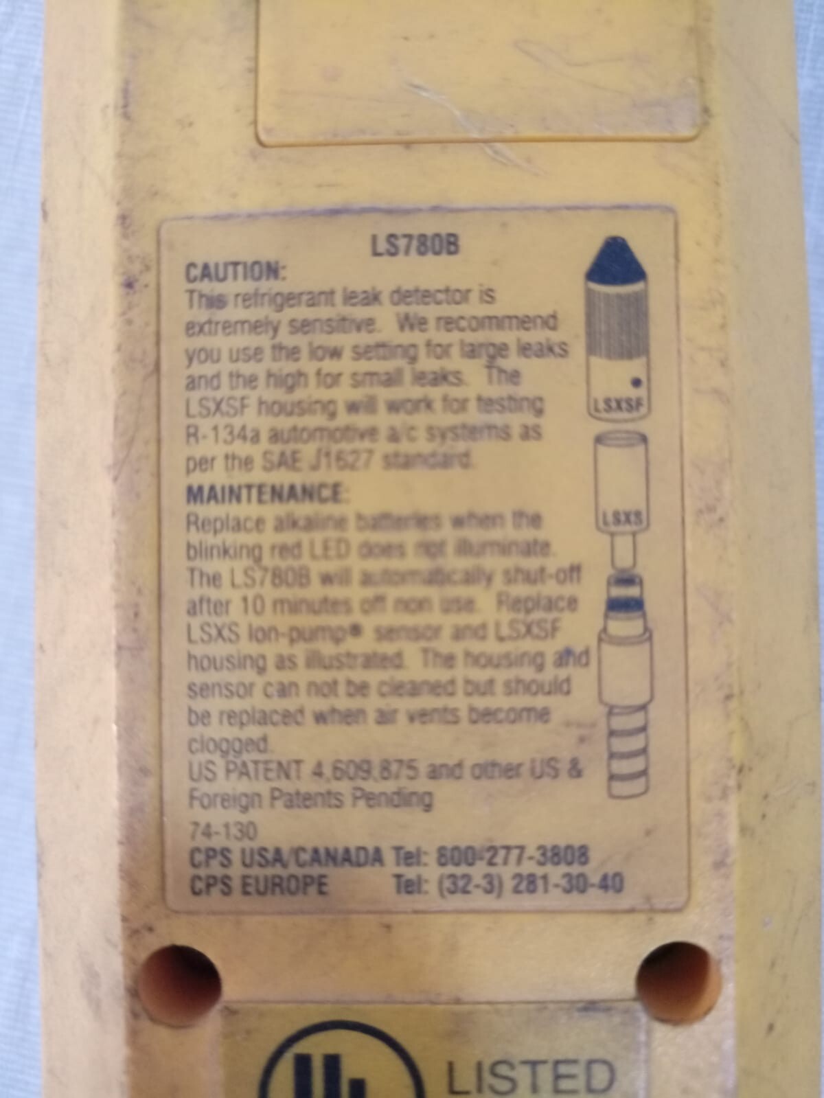 CPS LS780B CPS REFRIGERANT LEAK-SEEKER LS780B 4