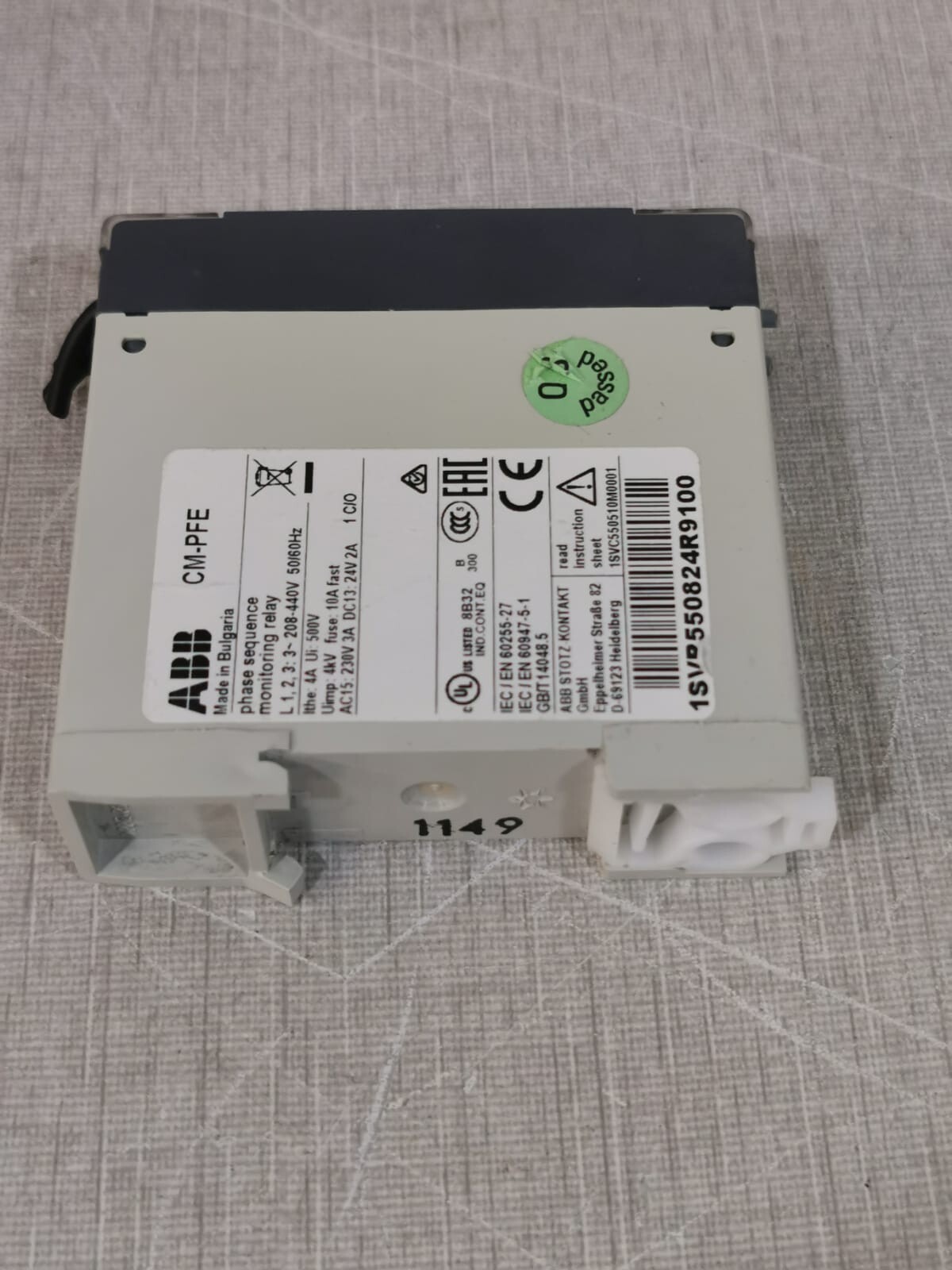 ABB CM-PFE ABB CM-PFE Phase Sequence Monitoring Relay 5