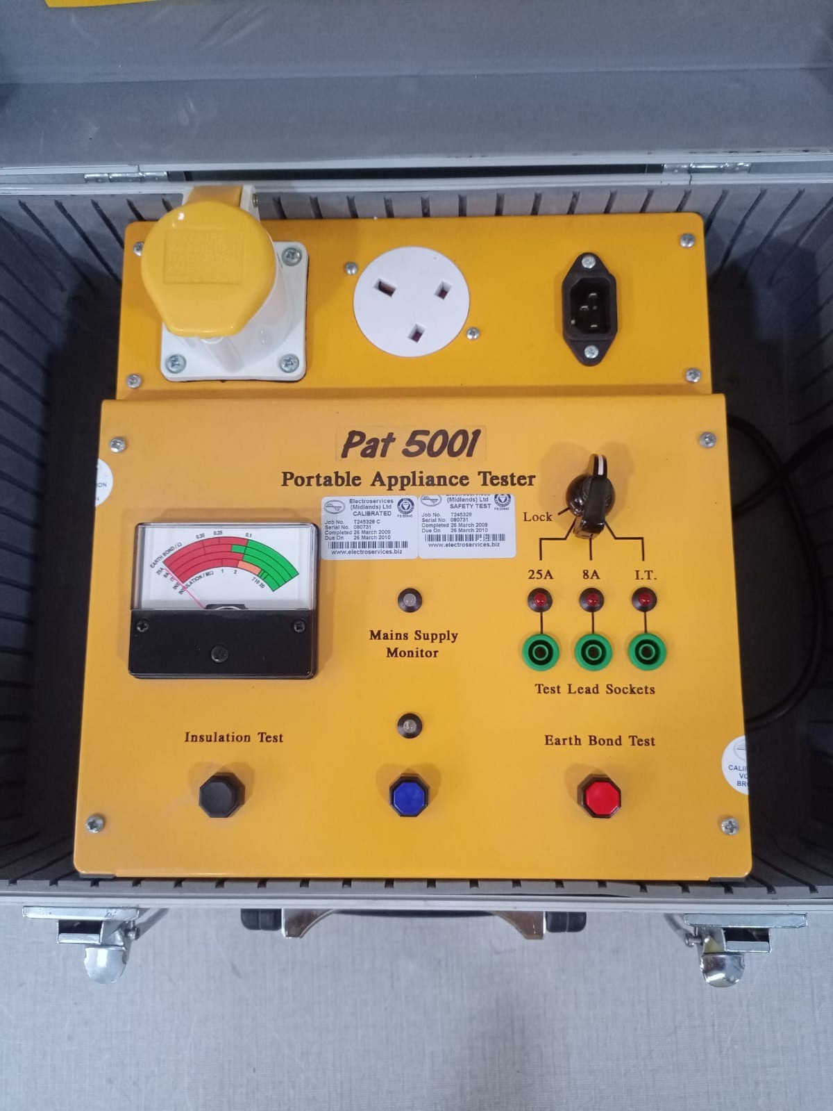 UNKNOWN PAT 5001 PAT 5001 Portable Appliance Tester 230VAC 50Hz 250VA 2