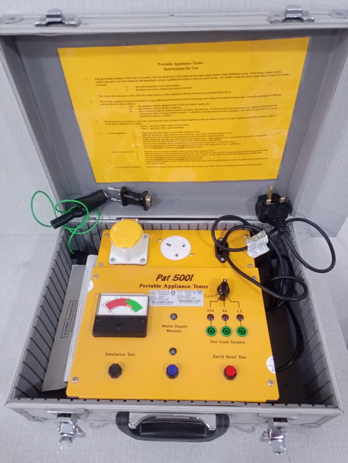 PAT 5001 Portable Appliance Tester 230VAC 50Hz 250VA