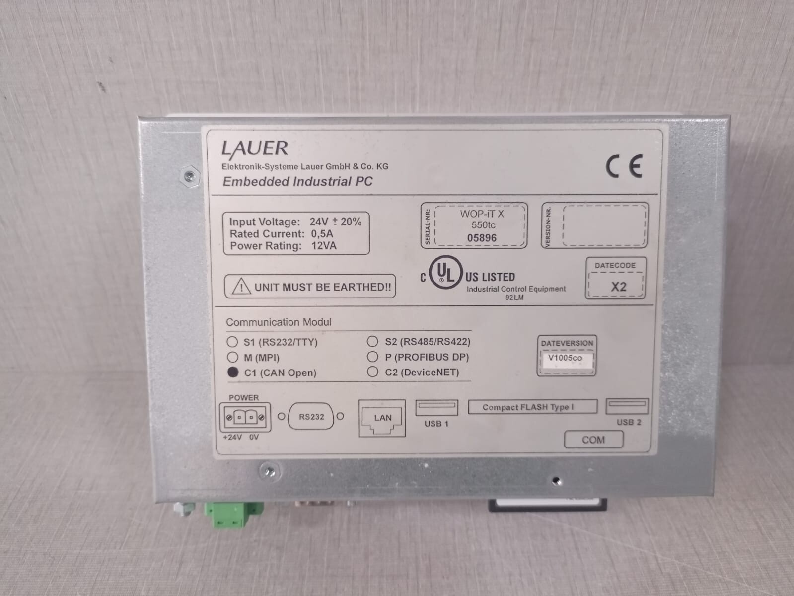 LAUER WOP-IT LAUER Embedded Industrial PC Equipment WOP-IT X 550TC Touch Panel 4