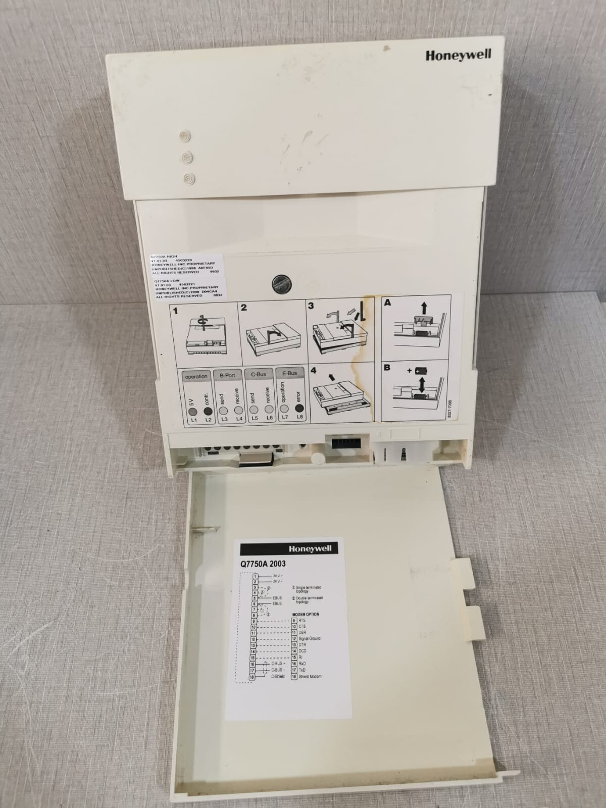 Honeywell Q7750A2003/Q7750A Honeywell Q7750A2003/Q7750A Controller 2
