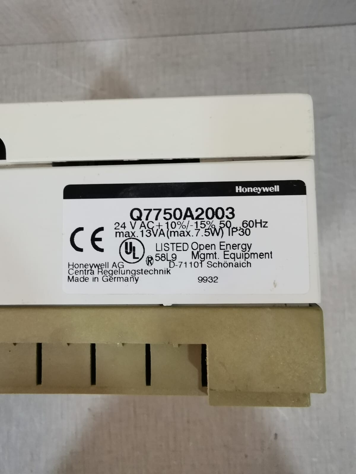 Honeywell Q7750A2003/Q7750A Honeywell Q7750A2003/Q7750A Controller 6