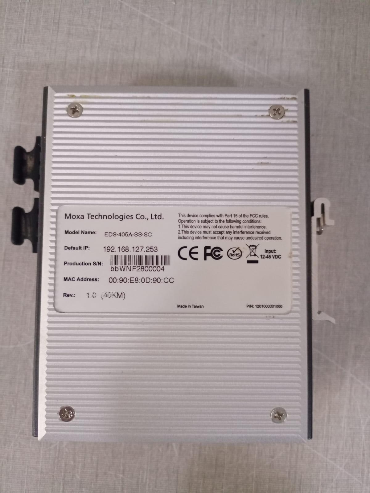 Moxa EDS-405A-SS-SC MOXA EtherDevice Switch EDS-405A-SS-SC 6