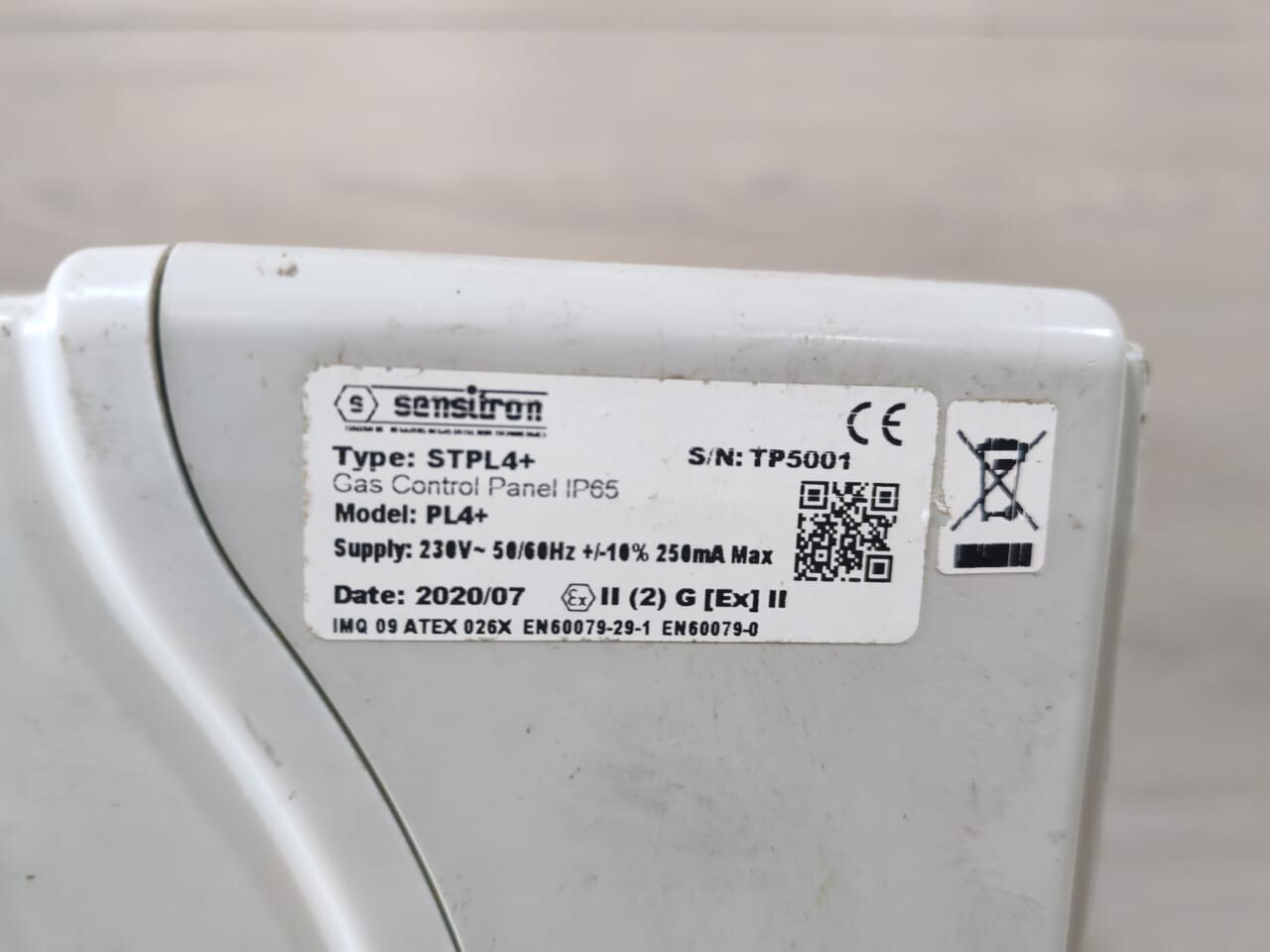 Unbranded STPL4+ AXL20W36-0127 SENSITRON PL4+ STPL4+ AXL20W36-0127 TP5001 GAS CONTROL PANEL IP65 7