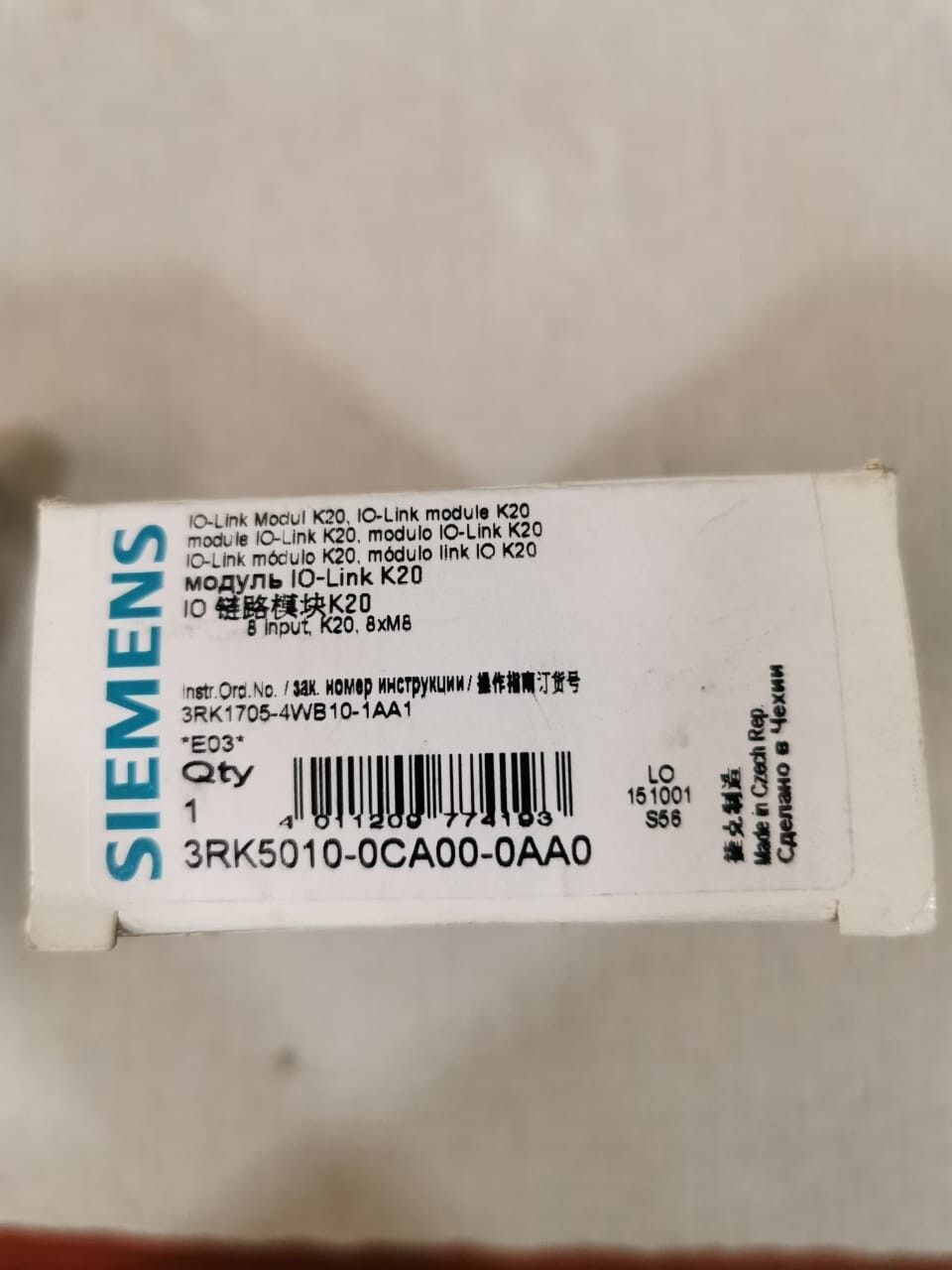 Siemens 3RK5010-0CA00-0AA0 Siemens IO-Link Module K20 3RK5010-0CA00-0AA0 Module 2