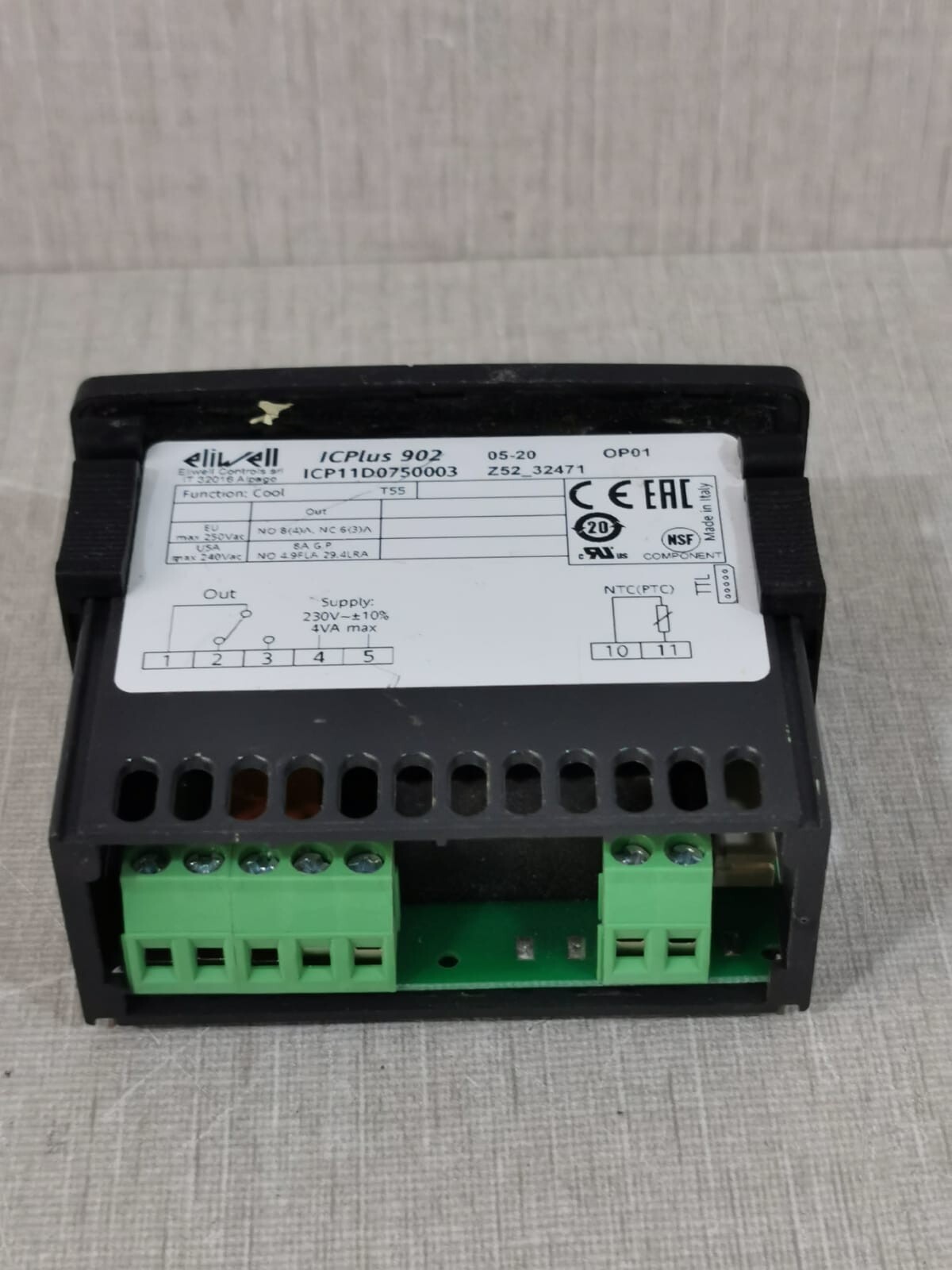 ELIWELL ICP11D0750003 Eliwell ICPLUS 902 ICP11D0750003 Digital Controller 230V 7