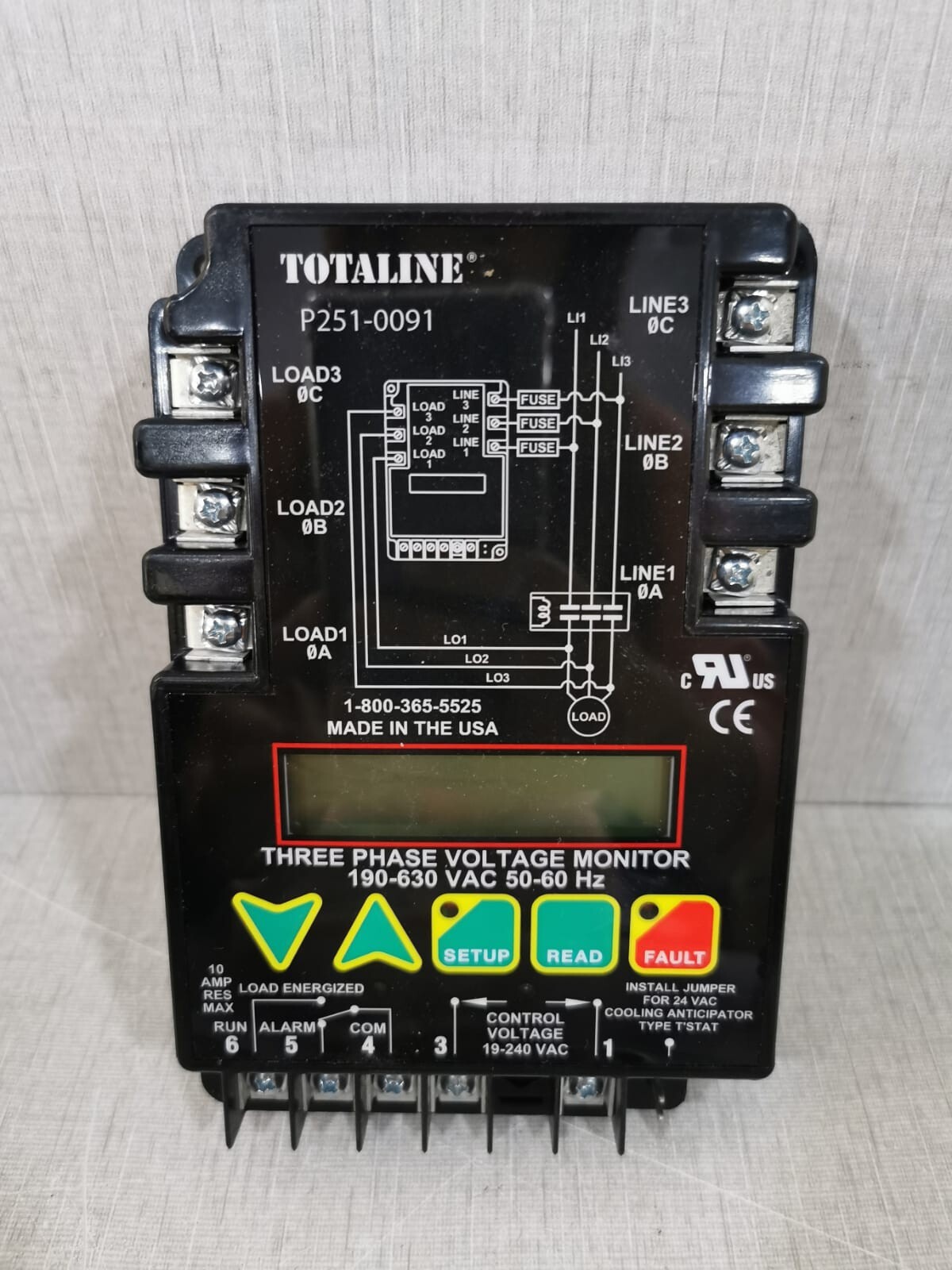 Totaline P251-009 Totaline P251-0091 Three Phase Line Monitor 190-630VAC 2