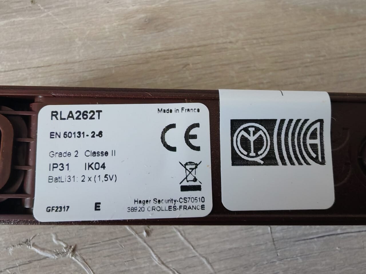 HAGER RLC321T / RLF444X / RLA262T / S161-22I HAGER RLC321T / RLF444X / RLA262T / S161-22I CONTROL PANEL 2 GROUPS 15 DETECTORS 9