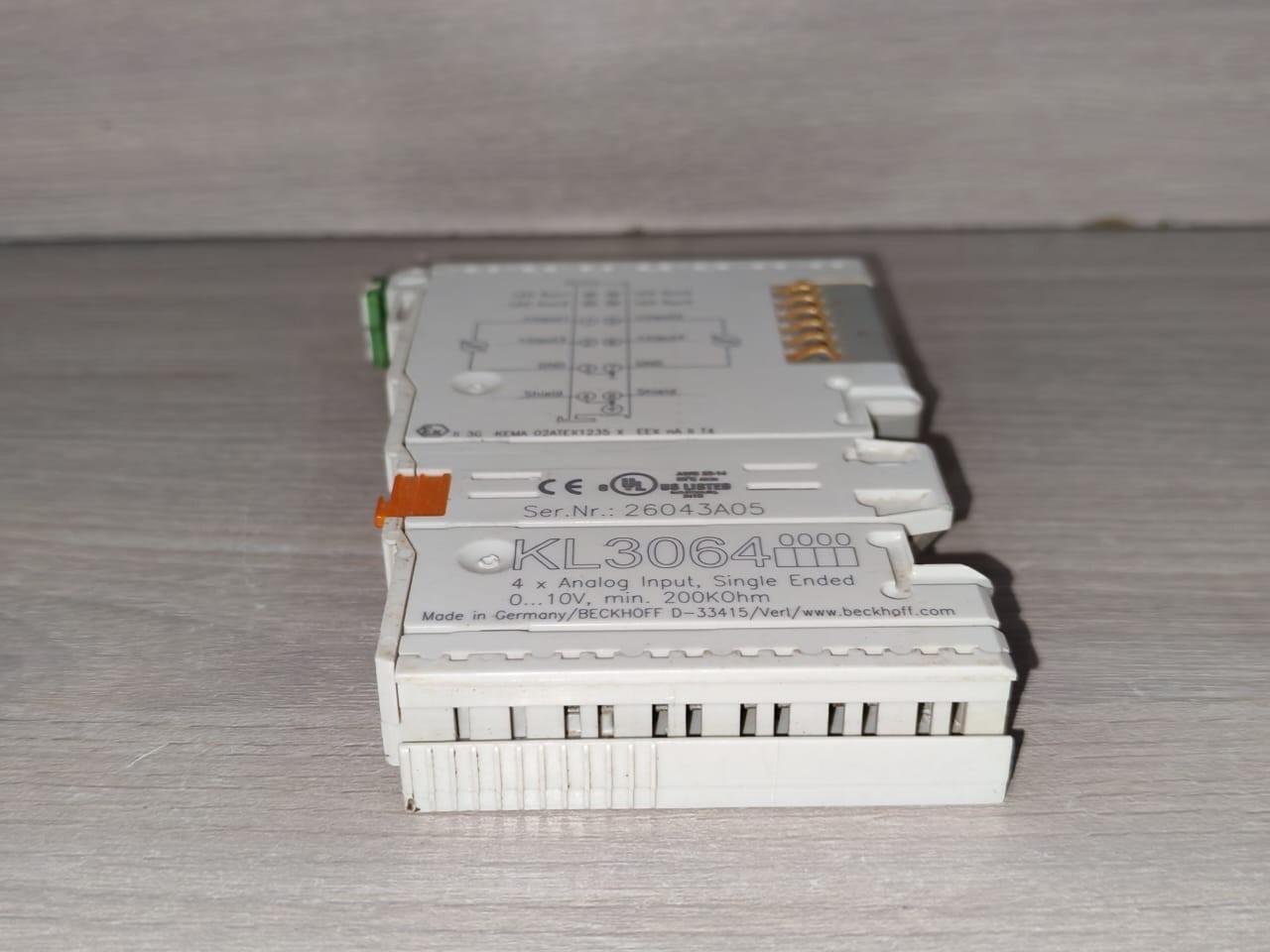 Beckhoff KL3064 BECKHOFF KL3064 Bus Terminal 4-Channel Analog Input 5