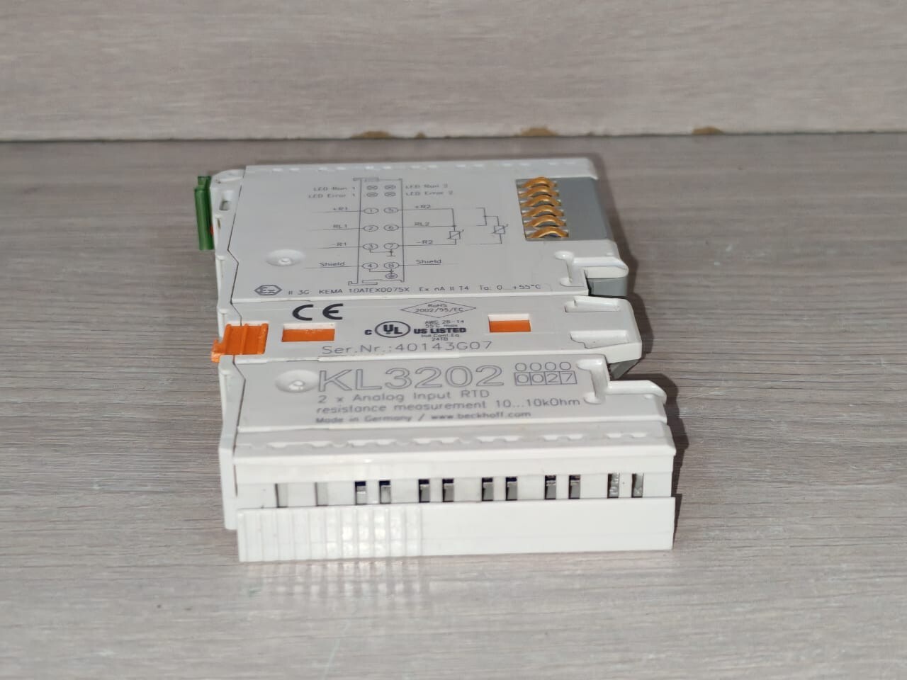 Beckhoff KL3202 BECKHOFF KL3202 2x Analog Input RTD 6