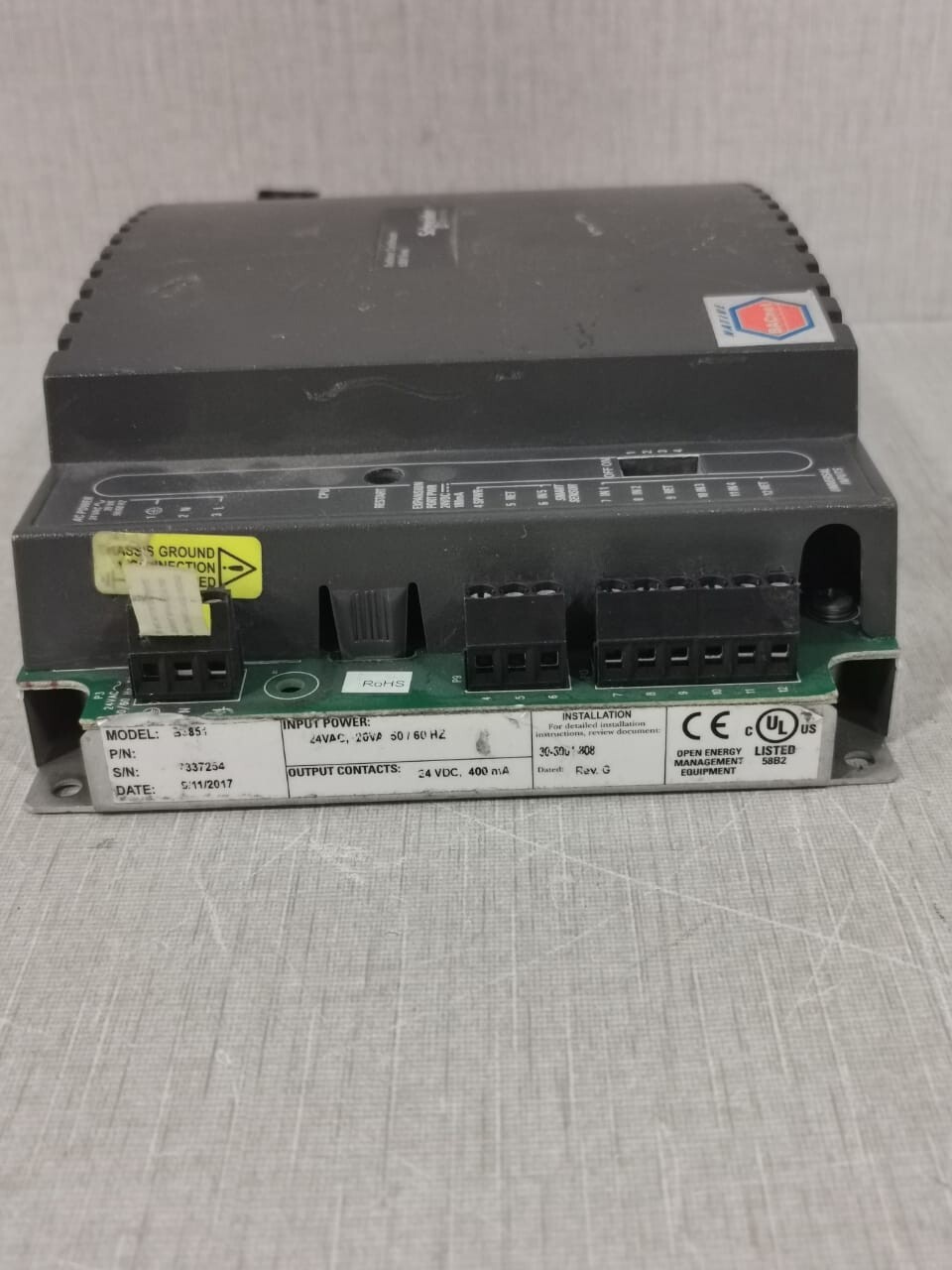 Schneider Electric B3850/B3851 Schneider Electric b3850/B3851 Series Andover Continuum 24VAC 2
