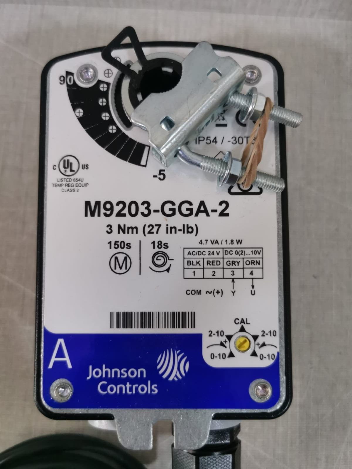 Johnson Controls M9203-GGA-2 Johnson Controls M9203-GGA-2 Electric Actuator 3