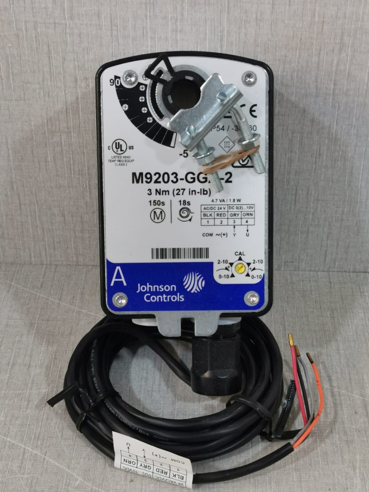 Johnson Controls M9203-GGA-2 Johnson Controls M9203-GGA-2 Electric Actuator 4