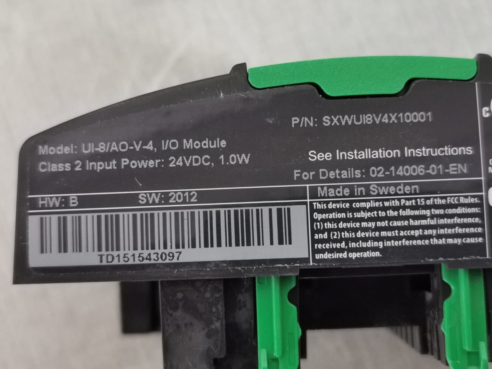 Schneider Electric SXWUI8V4X10001 Schneider Electric UI-8/AO-V-4 SXWUI8V4X10001 I/O Module [OTHERS] 5