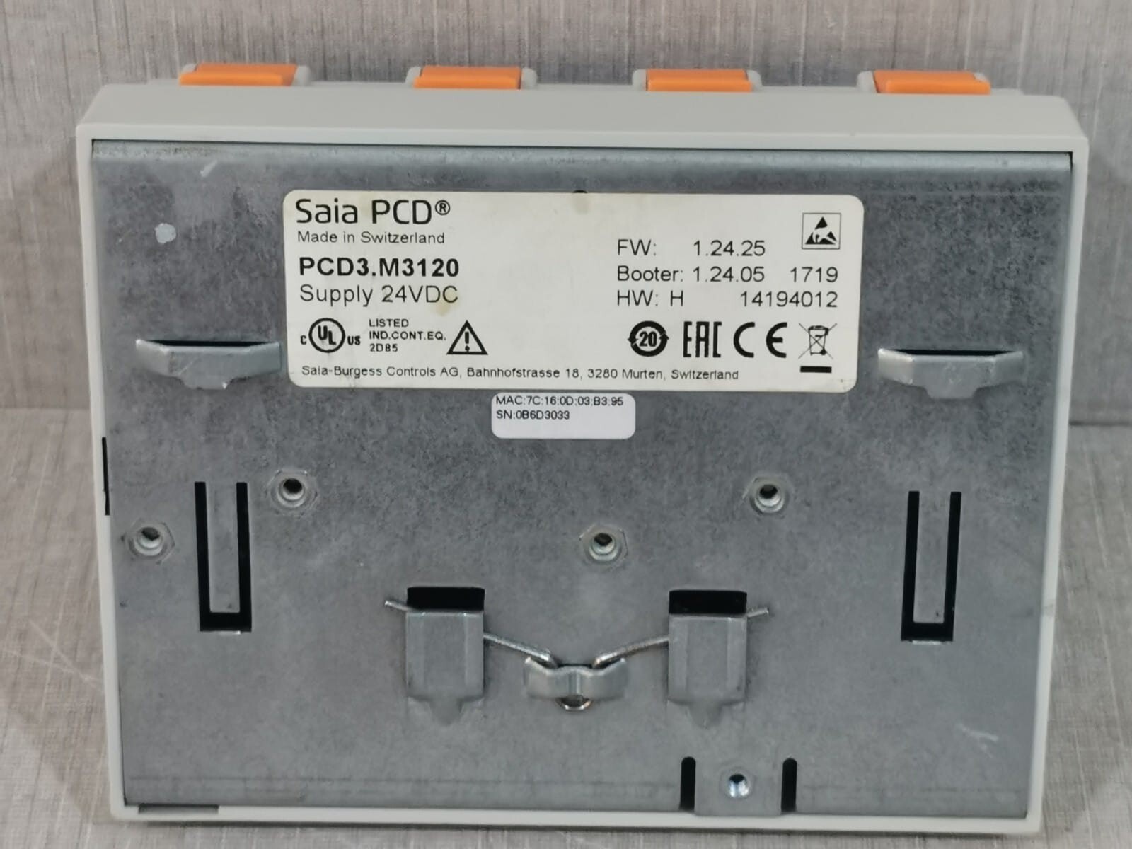 SAIA PCD3.M3120 Saia-Burgess SAIA PCD3.M3120 PLC Controller 24VDC 2