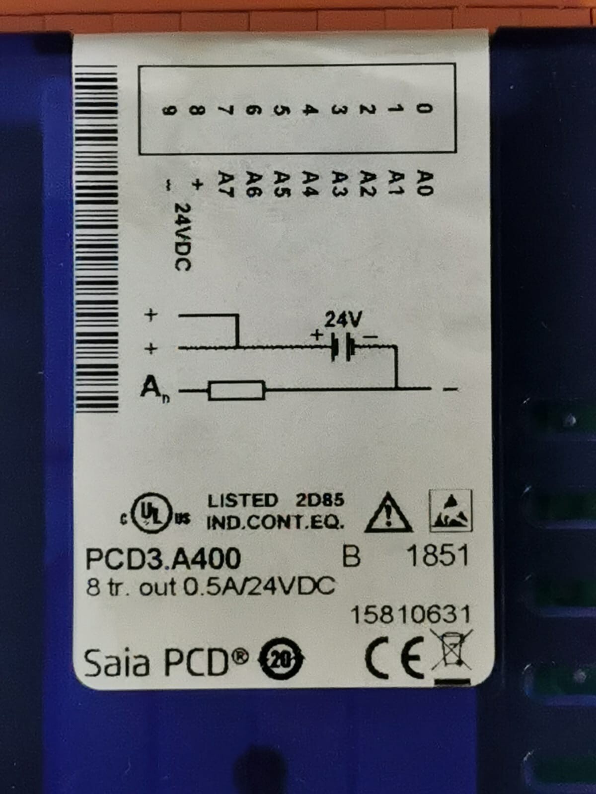 SAIA BURGESS PCD3.A400 SAIA BURGESS PCD3.A400 OUTPUT MODULE 5