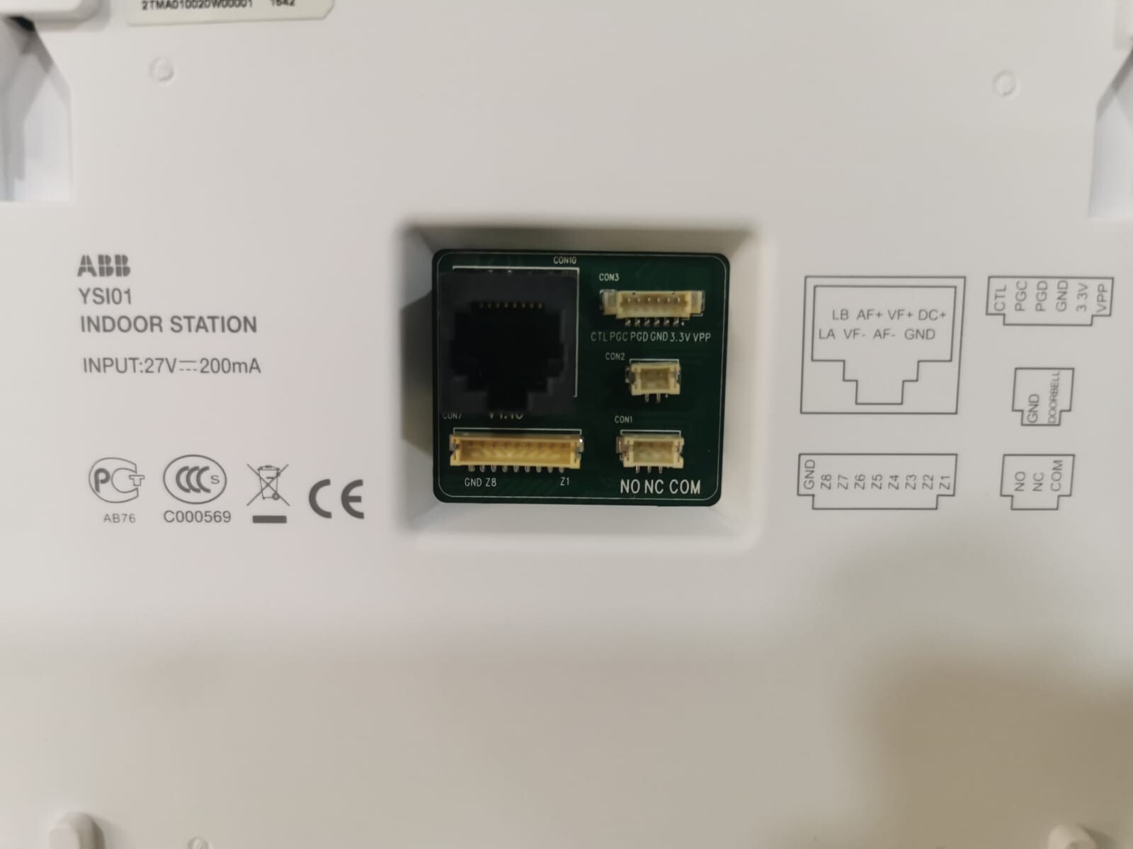 ABB 2TMA010020W00001 ABB YSI01 Indoor Station 2TMA010020W00001 ABB-Welcome 8 Series 4