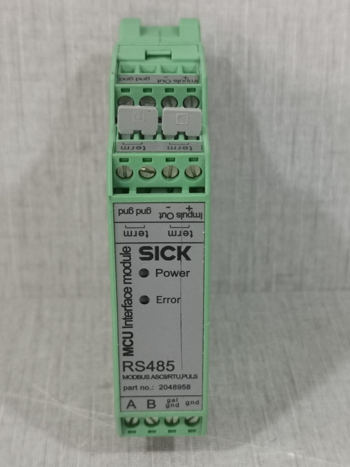 SICK 2048958 SICK MCU INTERFACE MODULE 2048958 T-MOD RS485 MODBUS ASCII/RTU, PULSE 9